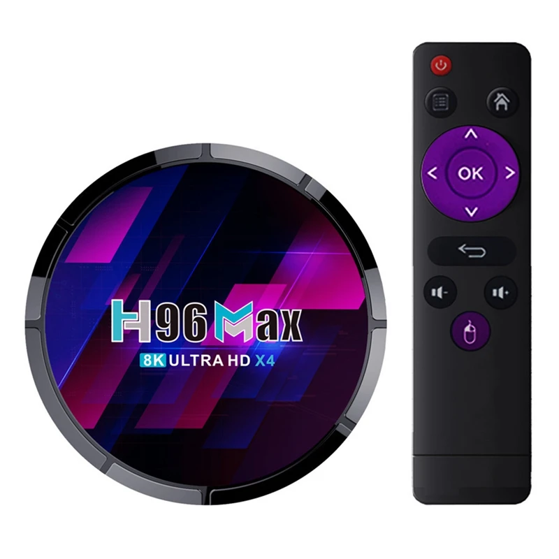 

ТВ-приставка H96 MAX X4, Android 10, Amlogic S905X4, 2 + 16 ГБ, 4K, 1080P