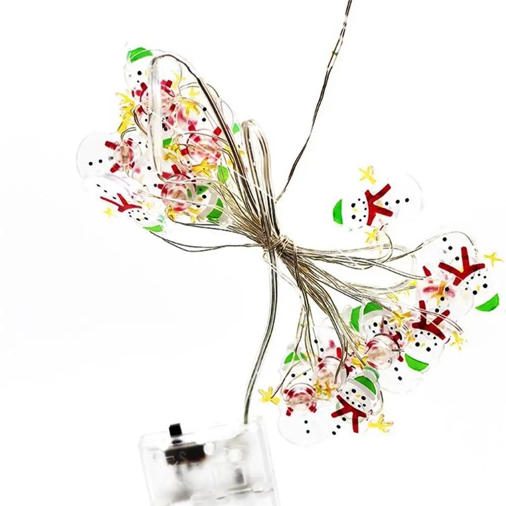 

Snowman String Snowflake 20LED Fairy Light String Christmas Tree Festival Wedding Super Bright Christmas String Landscape Lamp