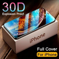 2pcs 30d full cover tempered glass on for iphone 11 12 pro max screen protector protective glass for iphone glass