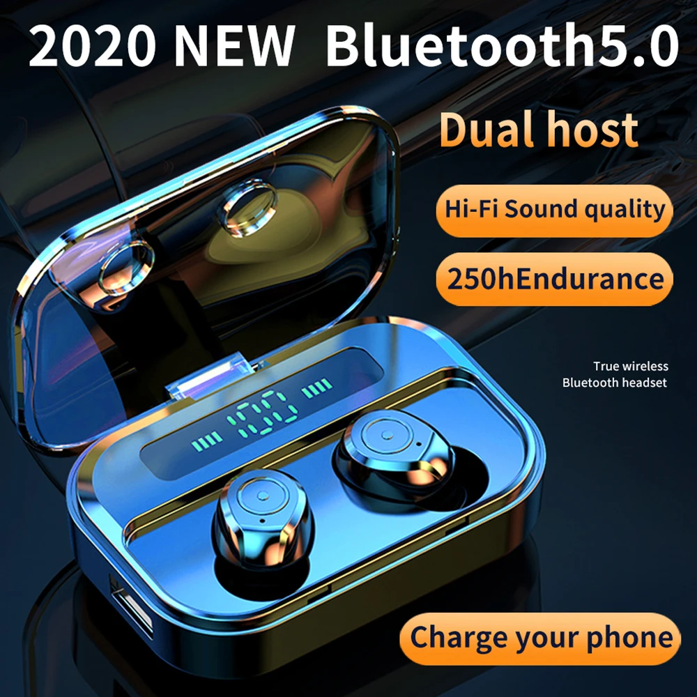 Новинка 3600 мАч TWS Bluetooth 5 0 наушники беспроводные интеллектуальное шумоподавление