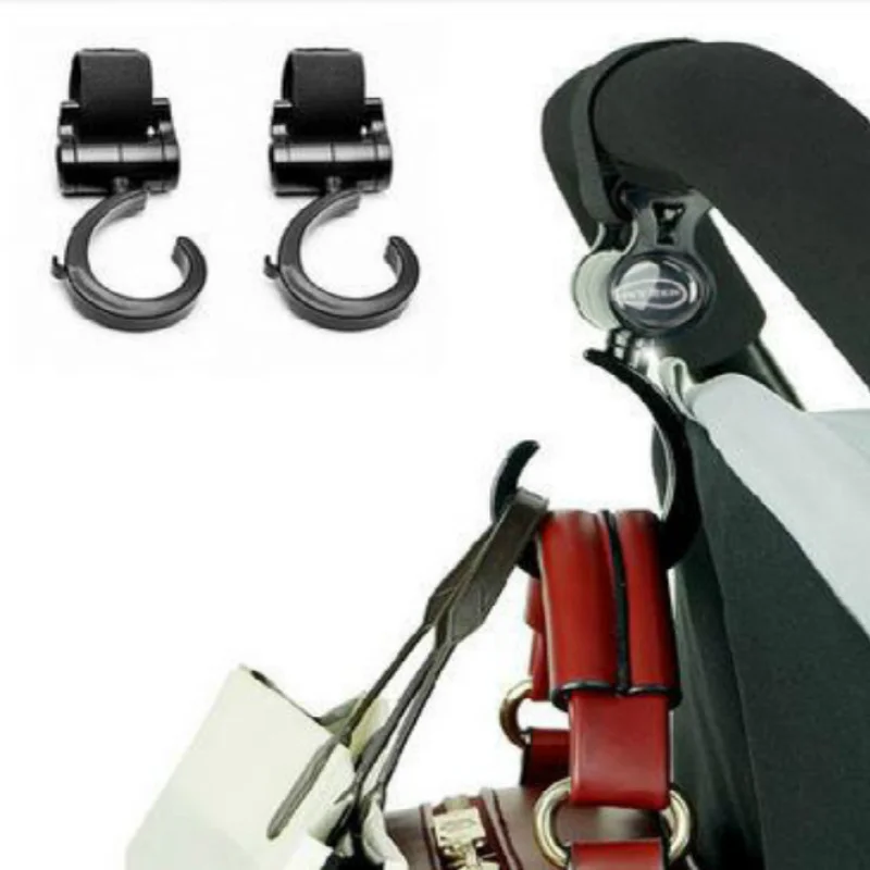 

2pcs/ Baby Hanger Baby Car Seat Accessories Rotate 360 Degree Stroller Organizer Baby Bag Stroller Hooks