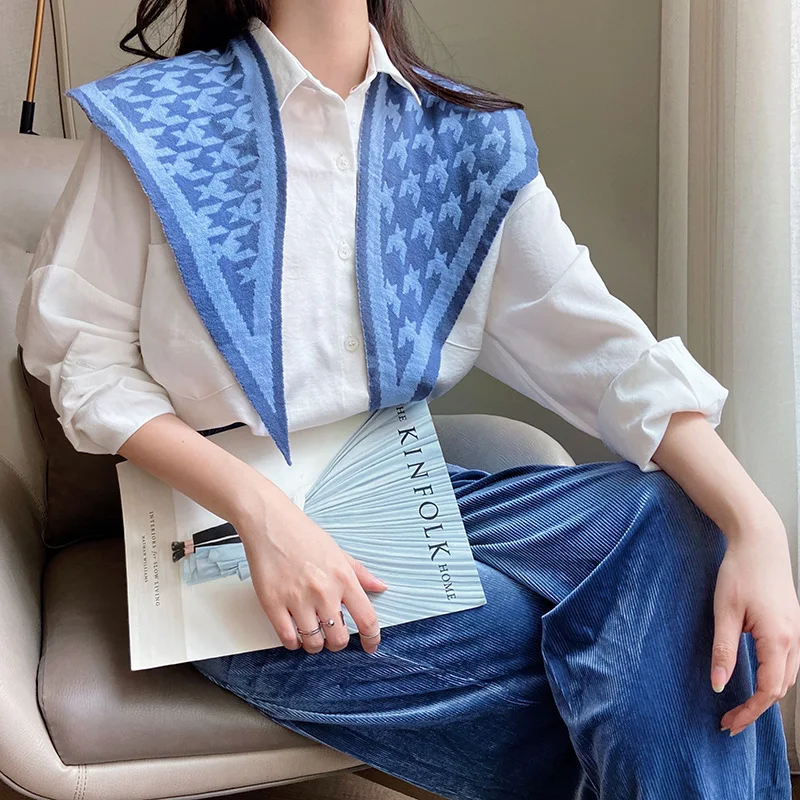 

Polka Dots Fake Collars Shawl for Women Shirt False Collar Ladies Half Shirt Detachable Collar Decorative Faux Col Accessories