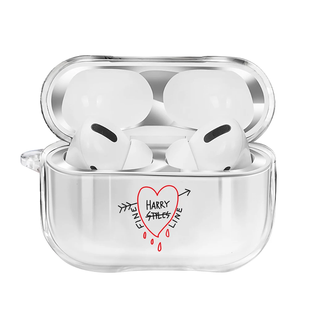 Модный чехол для наушников Harry Styles Fine Line Love Clear Airpods Pro мягкий силиконовый