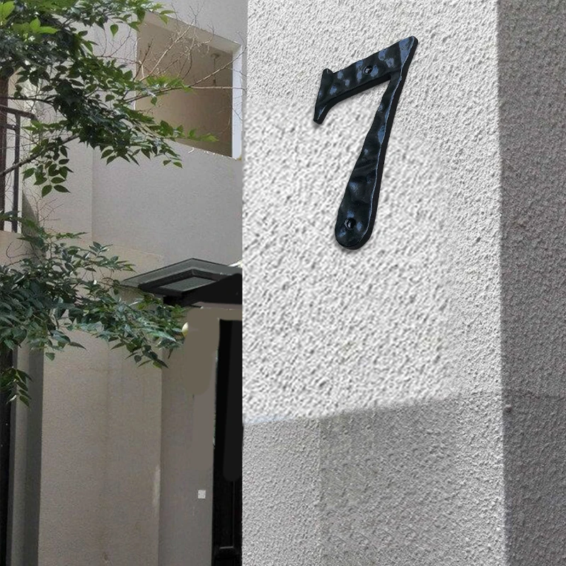 

15cm cast iron material metal 3D modern house number #0-9 outdoor waterproof anti-rust durable home hotel door panel letter