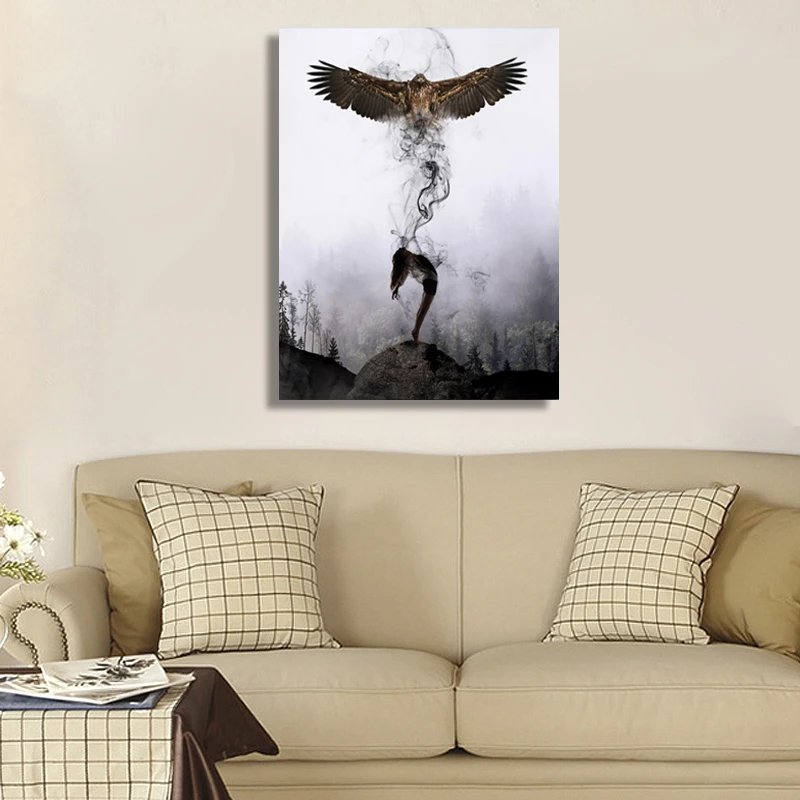 

Wall Art Canvas Painting Poster Eagle Canvas Prints Poster Decorative Tableau Mural Home Decor Modern Canvas Art Tuinposter
