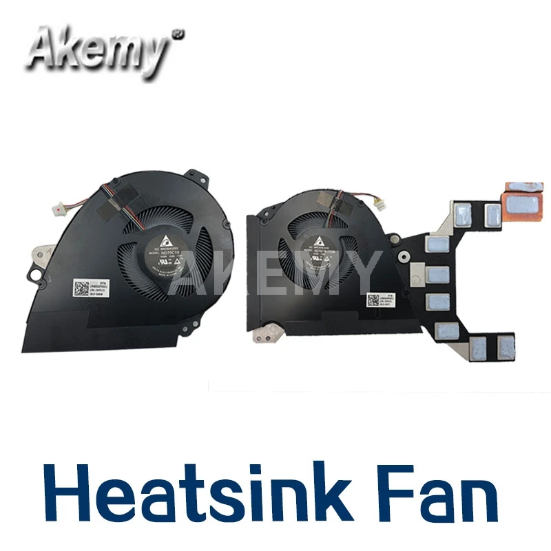 Новый ноутбук процессор/GPU охлаждения радиатора Вентилятор Для For Asus ROG zephyрус GX501V