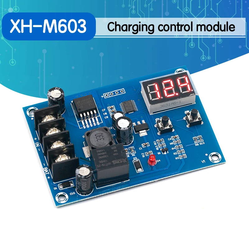 XH M603 зарядки Управление модуль цифровой светодиодный Дисплей хранения литиевой