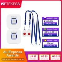 retekess caregiver pager wireless sos call button nurse call alert patient help system for home elderly
