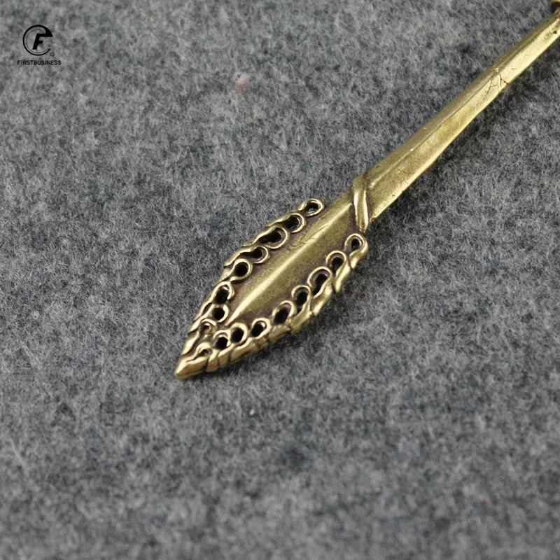 Чайный нож из чистой меди Тибета офисный для чая церемония аксессуары режущий инструмент с большими иглами