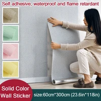 a roll wall sticker self adhesive xpe foam sticker diy for living room bedroom background wall waterproof wallpaper home decor