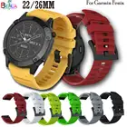 Ремешок силиконовый для наручных часов Garmin Fenix 7X 6X 5X 3 Fenix3HR, быстросъемный легко устанавливаемый браслет для Garmin Fenix 7 6 5, 26 мм