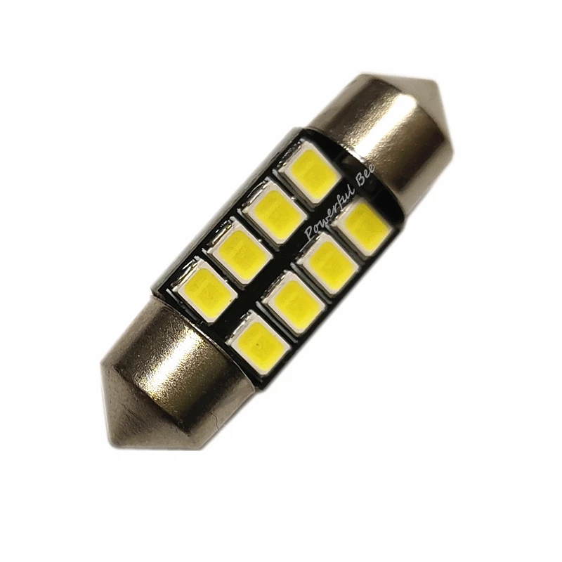 2 х черная доска C5W 4 Вт Мощность 2835SMD Белый светодиодный салона Купол лампы для