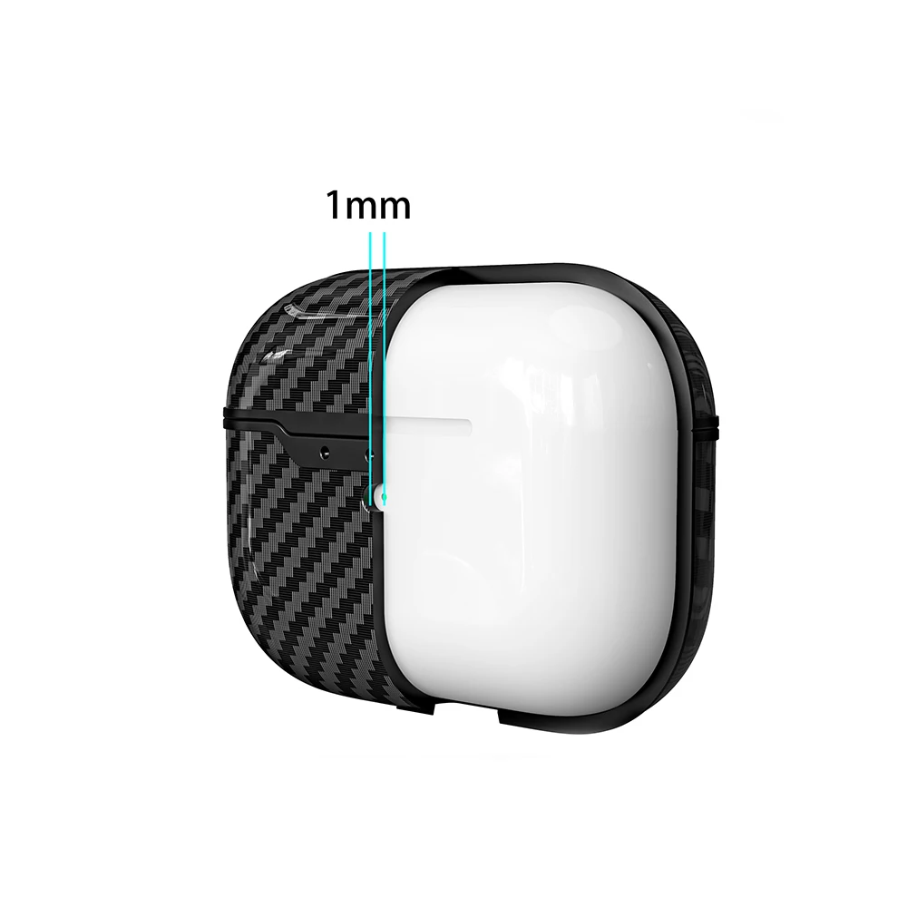 Чехол для airpods pro, чехол для наушников airpods, чехол из углеродного волокна с текстурой, мягкий чехол из ТПУ для airpods 3/2/1