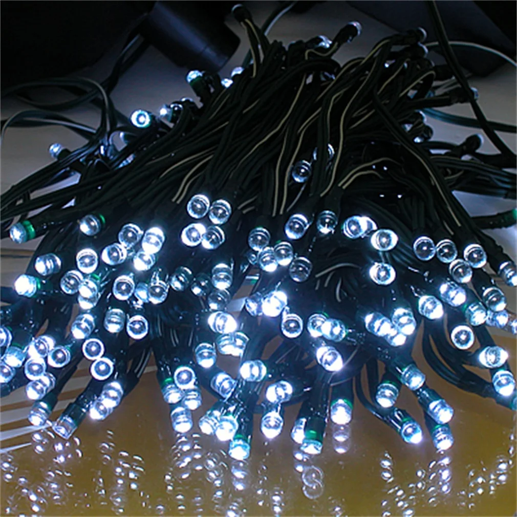 

18M 100LED Solar Powered White String Fairy Lights Garden Wedding Party Outdoor