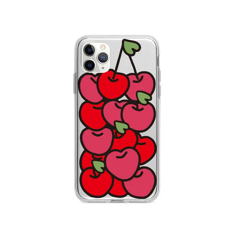 

2021 Cartoon Cherry Case For iPhone 12 11PROMAX 11PRO SE2020 7 8 7Plus 8Plus X XS XSMAX XR 6 6S 6Plus 6SPlus High Quality Case