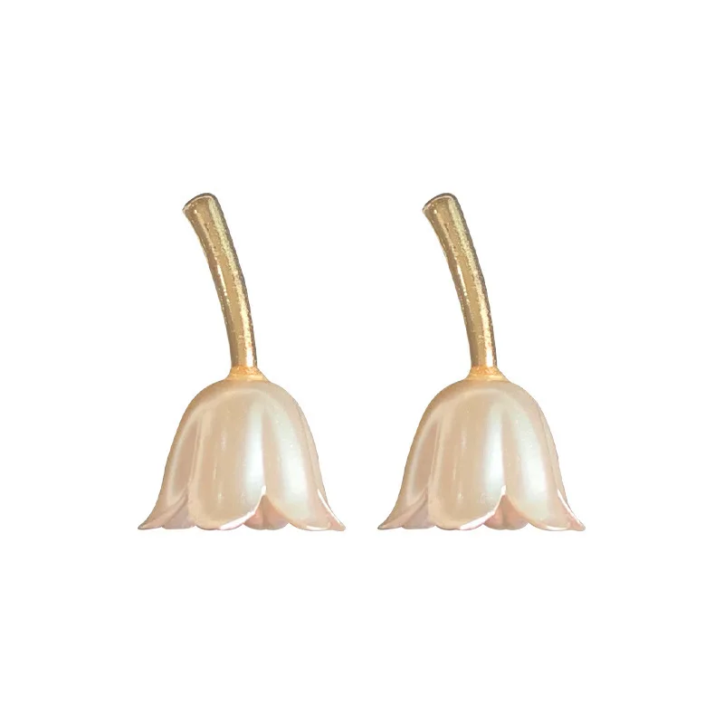 

Version of Women's Retro Earrings, Elegant, Fresh and Simple Design, Flower Ear Clips Without Pierced Ears