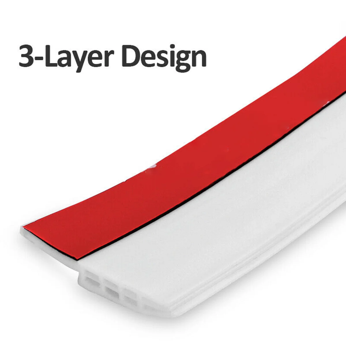 

100*5cm Door Bottom Seal Door Draft Stopper Guard Draft Blocker High Quality Silicone Seal Soundproof Under Bottom Strip-White