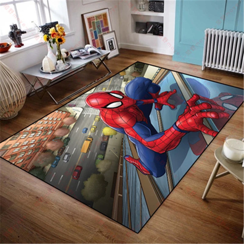 80x160cm Baby Play Mat Spiderman Carpet Mat Non-slip Children Carpet Baby Crawling Carpet Rug Living Room Ecoration disney 80x160cm baby play mat non slip rug living room bedroom carpet geometric 3d carpet home floor mat