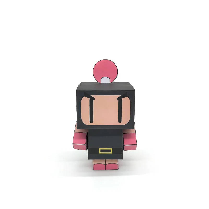 Bomberman мини складной резак без клея Милая 3D бумажная модель бумажное ремесло