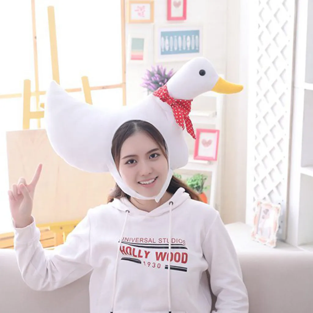 Gooses Beanie шапки для мужчин утка животное шляпа костюм взрослый ребенок Рождество