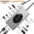 Док-станция 15 в 1, USB C, HDMI,VGA,RJ45, 100 Вт