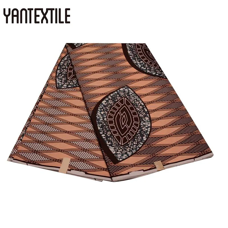 19040013 YANTEXTILE новая Анкара ткань Африканский Голландский Воск Принт Tissu Africain 3 ярдов настоящий воск Африканский батик ткань для свадебного платья - Цвет: 19040013