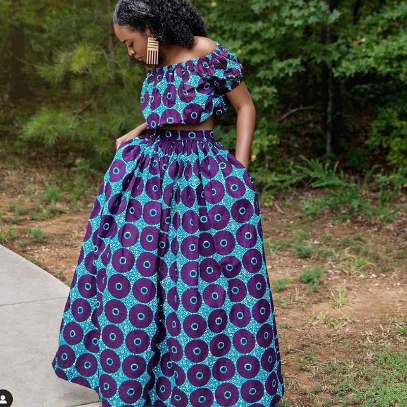 Женская одежда в африканском стиле Брюки с принтом Дашики Широкие брюки Bazin