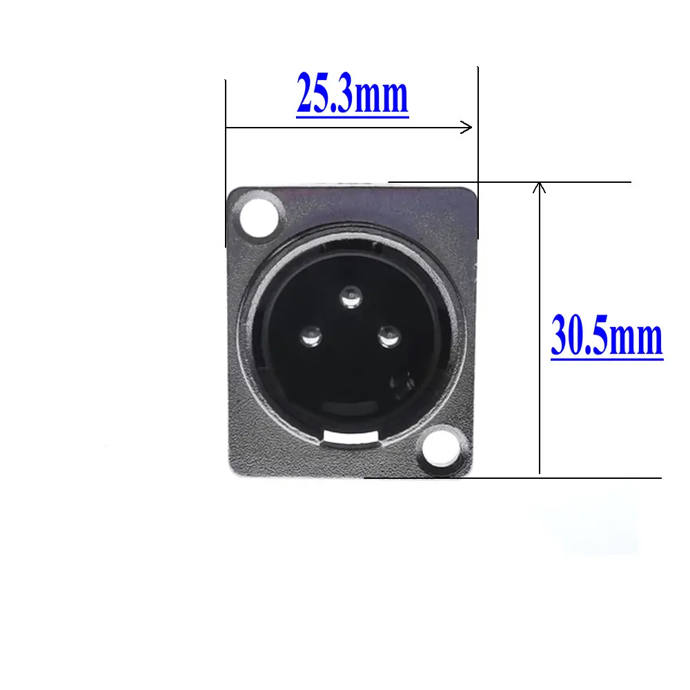 8 шт. горячая новинка трехъядерный Штекерный гнездовой разъем XLR стандартный тип D