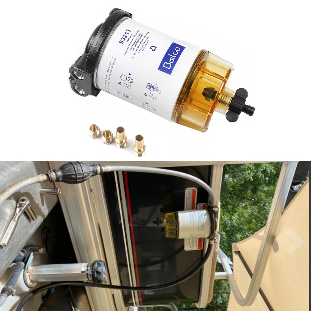 

3/8 "NPT топливный фильтр тонкой очистки/водоотделитель Системы S3213 для лодочный подвесной мотор для RS-OCC057-3213