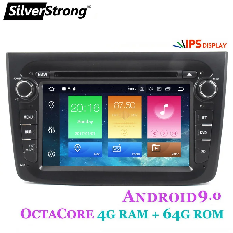 SilverStrong Android9.0 4G 64GB Автомобильный DVD для Alfa Romeo MITO автомобильный Радио gps для Romeo dvd android9.0 1din canbus опция 2GB16GB