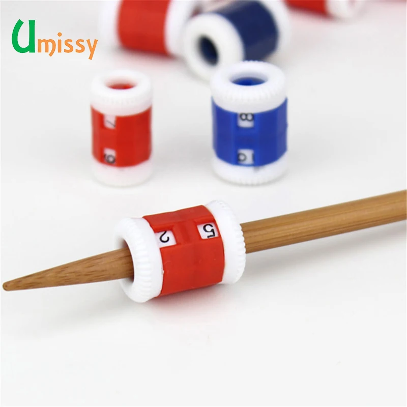 2 шт. пластик Вязание иглы счетчик ткачество Инструменты пластиковые номер