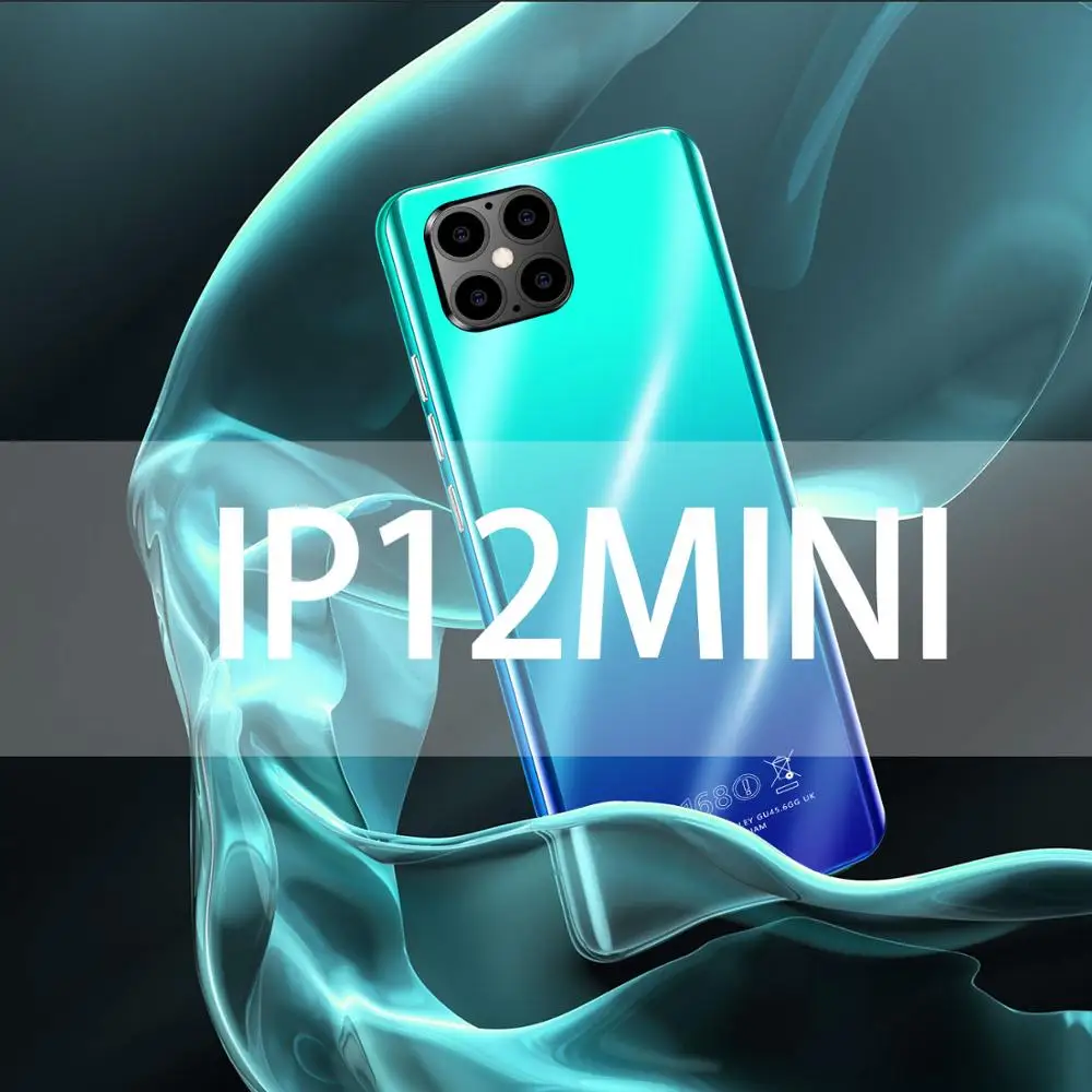 

IP12 mini 5.5 Inch Full Screen 4+64GB Face ID Smartphone 4800mAh 8 Core Cell Phones Andriod Phone 3D Glass Plated Phone MTK6889