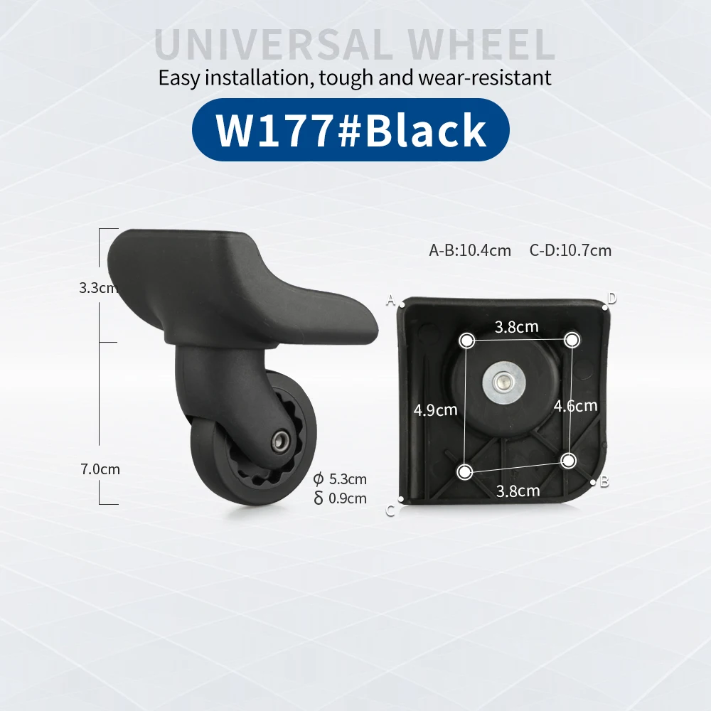 Wheels Trolley Accessories Universal Wheel Compatible with diplamat Sliding Caster Password Box Aluminum Box Durable Repair