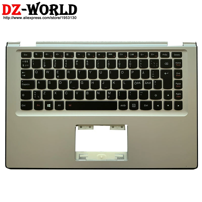 Новый оригинальный корпус для рук черный верхний Скандинавская клавиатура с