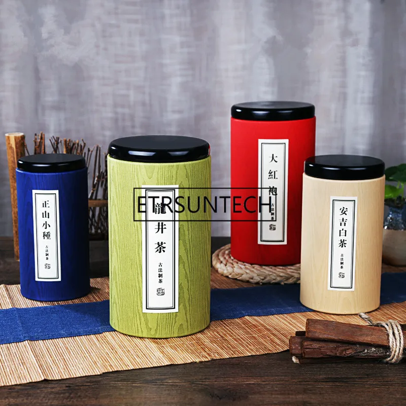 80pcs bark stripe Tea Packaging Tube Drawing Tube Wrapping Packaging Wholesale Kraft Coffee Paper Tube Oil painting cylinder