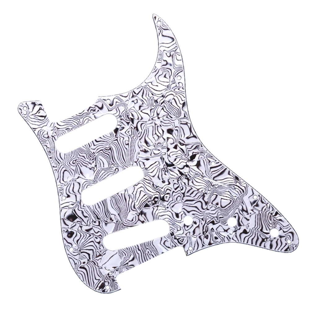 3Ply SSS Scratch Plate электрогитара Pickguard для ST SQ гитары|Детали и аксессуары гитар| |