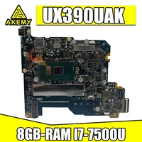 ux390uak laptop motherboard with 8gb ram i7 7500u for asus zenbook ux390uak ux390ua ux390u original mainboard