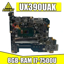 UX390UAK Laptop motherboard with 8GB-RAM I7-7500U for ASUS ZenBook UX390UAK UX390UA UX390U original mainboard