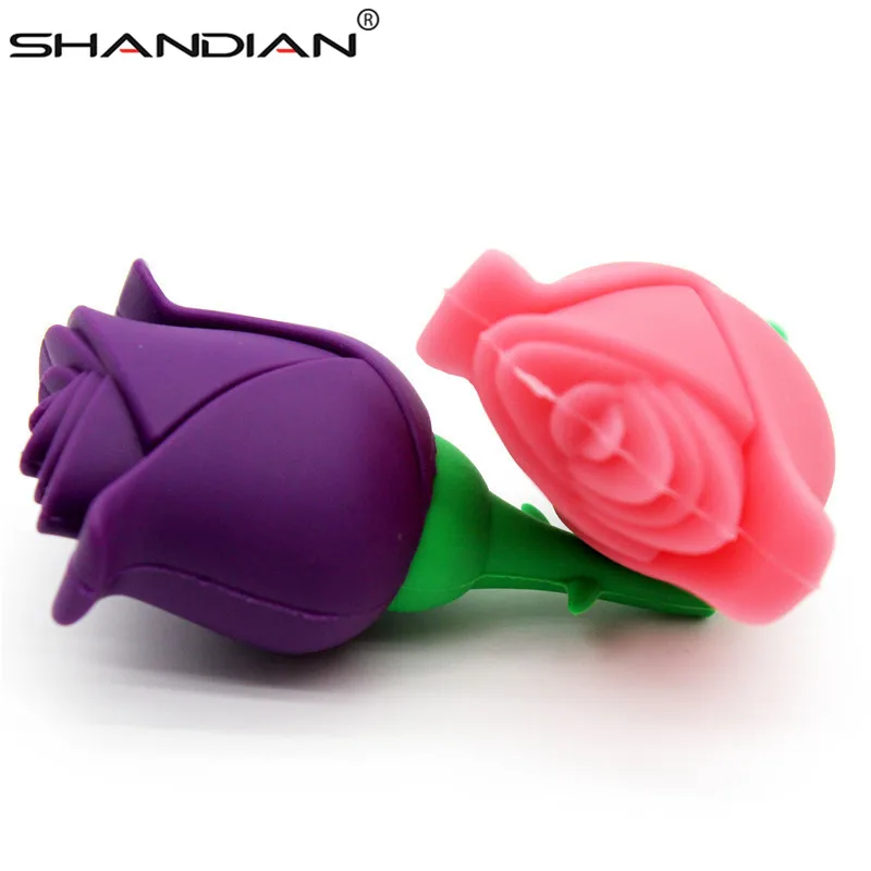 Usb флеш накопитель SHANDIAN в виде Розы 4 ГБ/16 ГБ/32 ГБ/64 ГБ| |