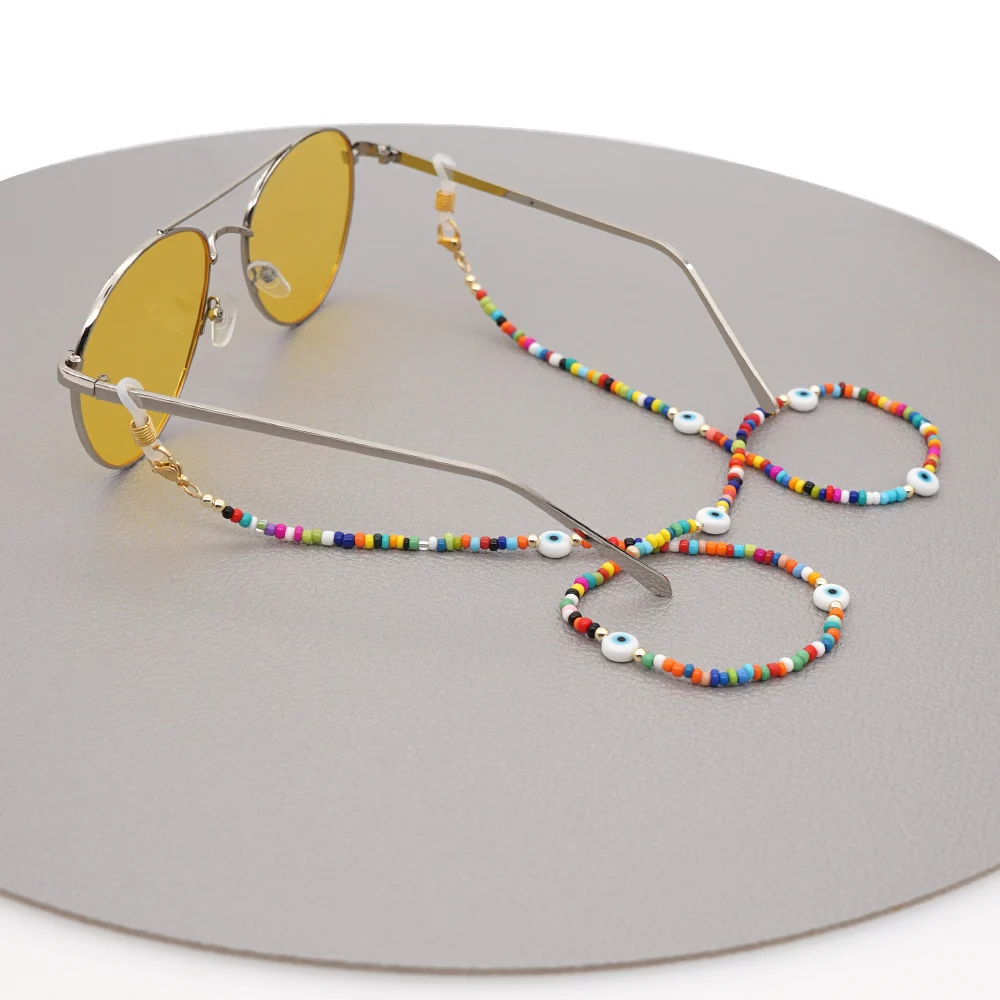 Цепочка для маски Go2Boho женская ювелирное изделие Турецкий Дурной глаз ожерелье с