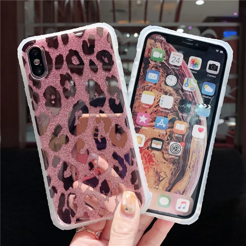 Модный Роскошный чехол для телефона с леопардовым принтом iphone 12 mini 11 Pro XS Max X XR 8 7