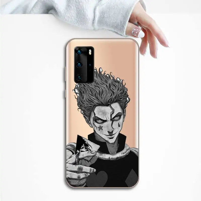 

Hisoka Anime Hunter X manga luxury Phone Case cover Transparent for Huawei P honor 8 10i 20 30 40 smart 2019 mobile cover