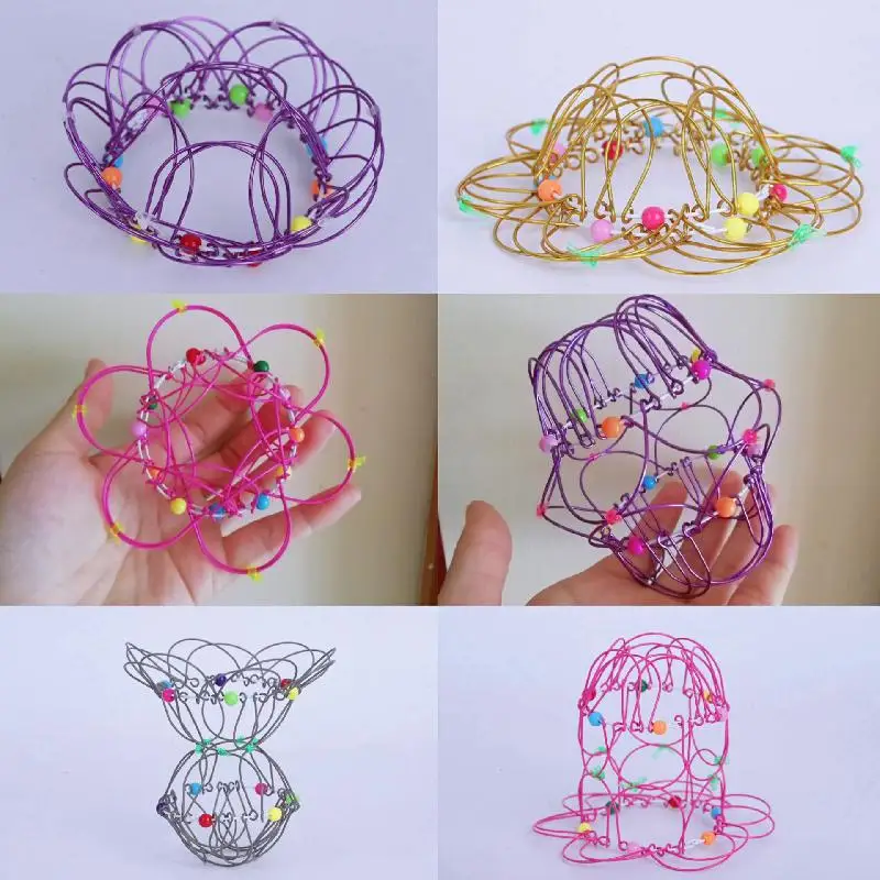 

36 change flower basket, 100 change flowers, 36 change wire ring, 36 change handicraft, magic net, red toy, nostalgic tradition