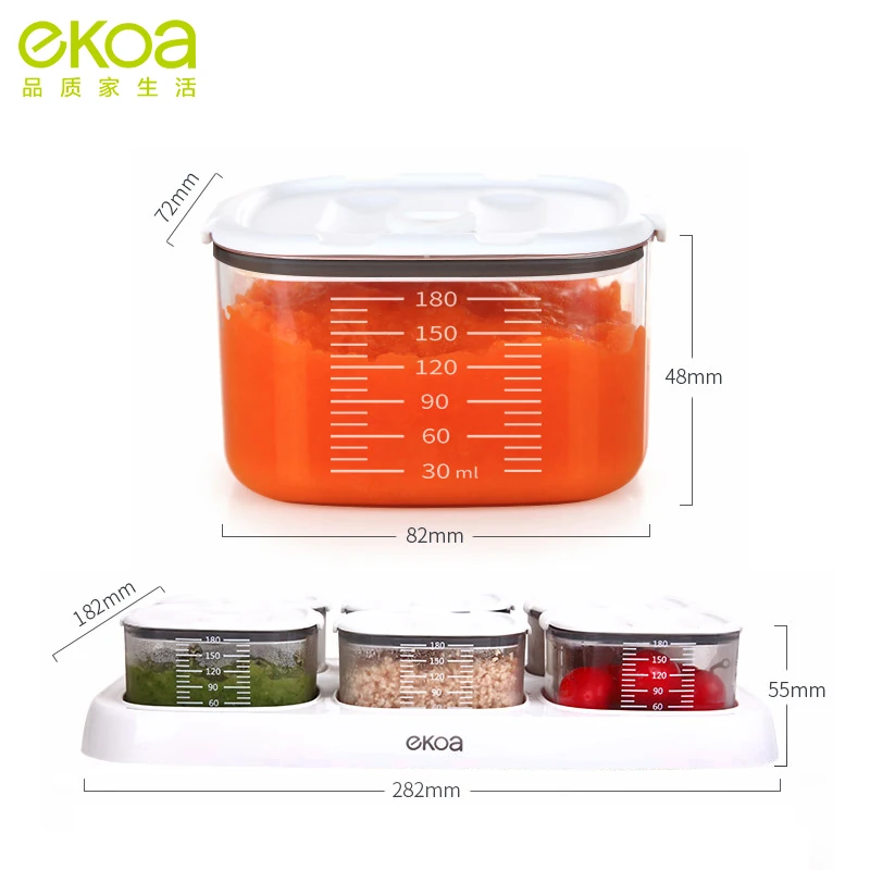 ekoa контейнер для еды пакеты заморозки авент детское питание store молока детские бутылочки пакеты для стерилизации контейнер для смеси контейнер для еды для детей пакеты для детского питания 180 мл* 6