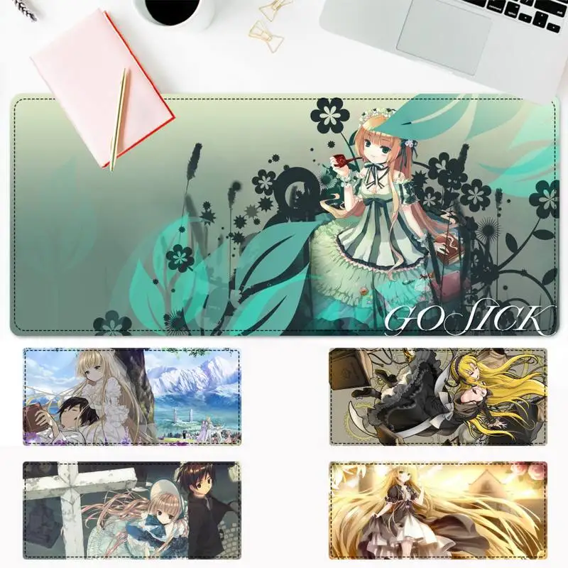 

High Quality Anime girl GOSICK Gaming Mouse Pad Gamer Keyboard Maus Pad Desk Mouse Mat Game Accessories For Overwatch