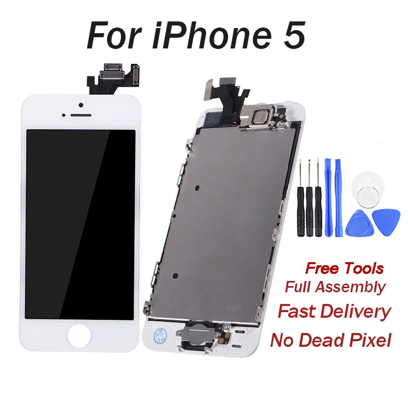 ЖК дисплей для iPhone 5 в сборе iphone сменный сенсорный экран мобильный телефон