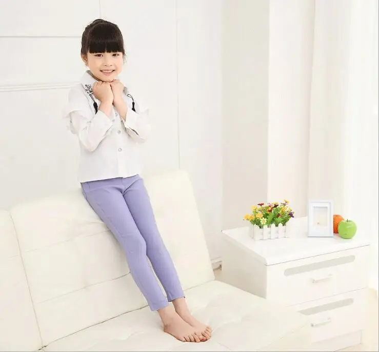 Весенне-летние штаны для девочек хлопковые леггинсы девочки детские ярких