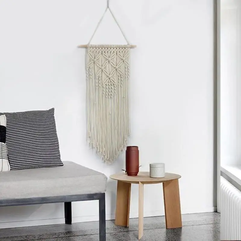 Хлопчатобумажная пряжа макраме настенный гобелен с изображением бабочек