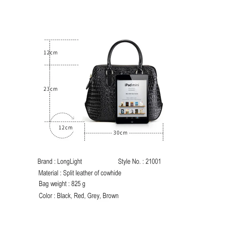 Longlight Для женщин Разделение кожаные сумки из натуральной кожи Модная мужская