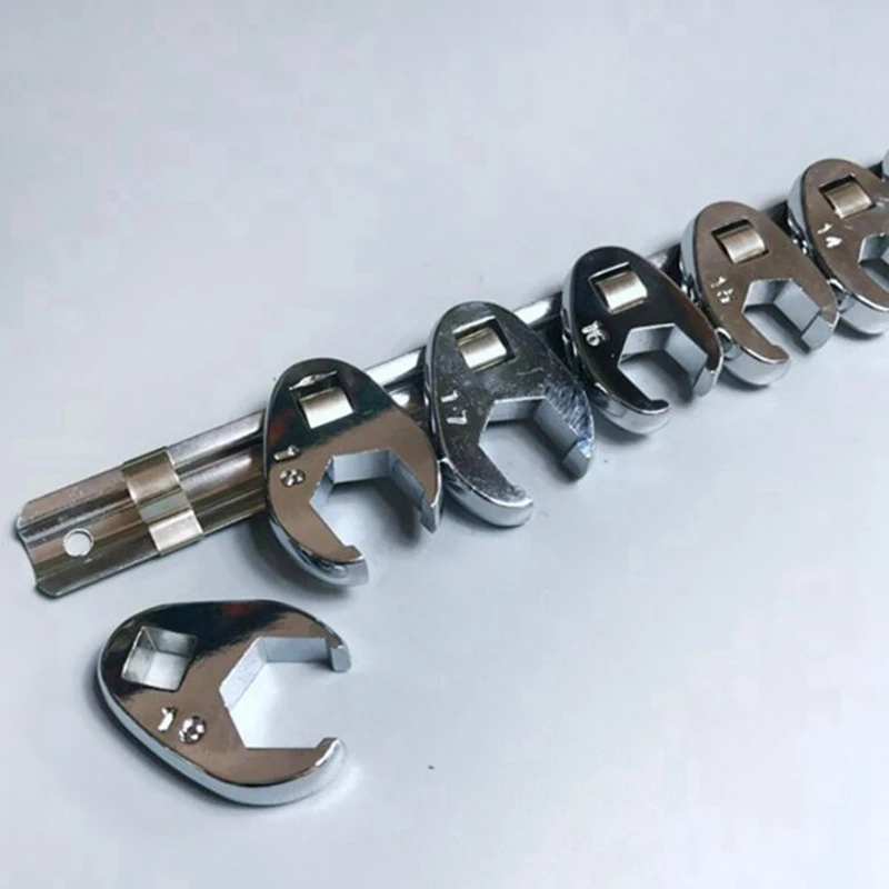 Flare Nut Crowfoot Line Hex Wrench Set 3/8Inch Drive Open End Spanner Chrome Vanadium Steel With T | Инструменты